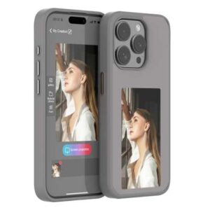 Coque de Protection avec Écran E-Ink NFC – Personnalisation Instantanée pour iPhone