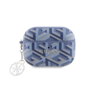 Coque de Protection pour AirPods 2 Cube Classic Logo GUESS GUAP2HGCFSEB - Blue